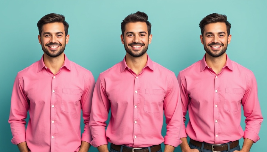 Three men in pink shirts promoting eXp Realty Co-Sponsor Program.