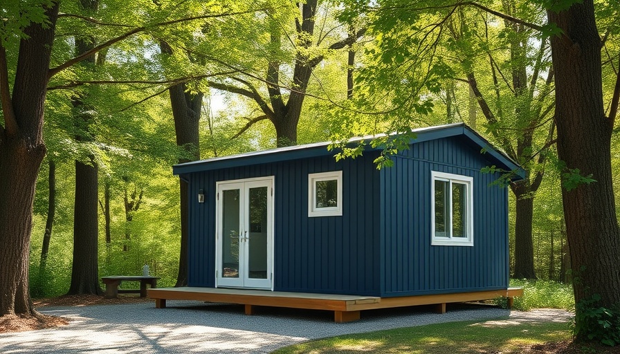 Modern Granny Pod in a serene forest setting