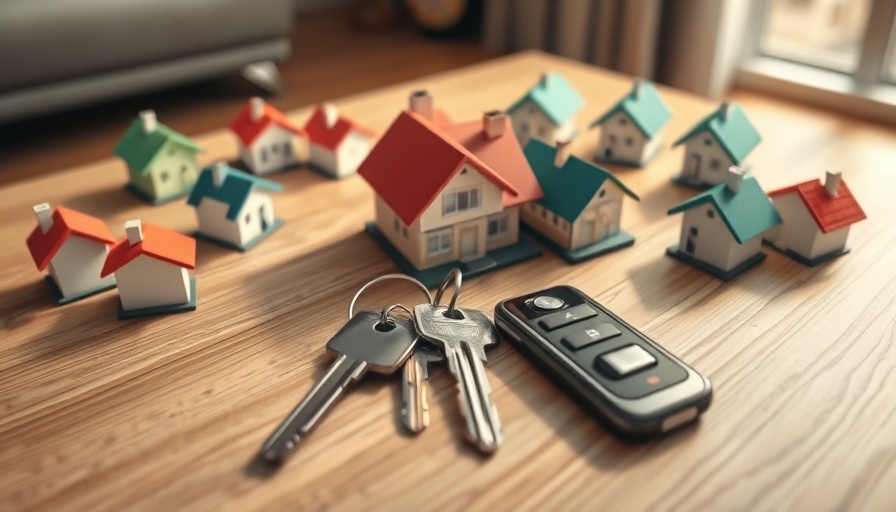 House keys and miniature house models symbolizing Use and Occupancy Agreements.