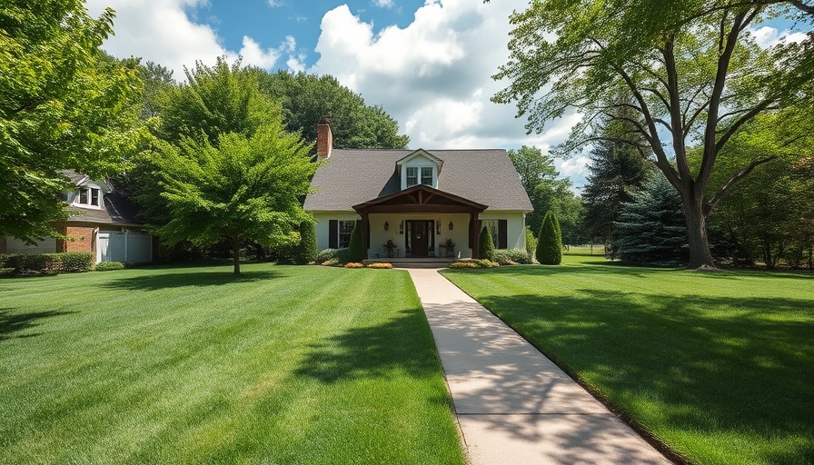 Charming suburban house viewed during types of home inspections.