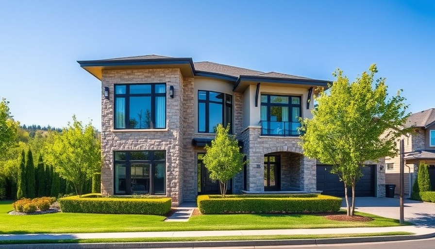 Modern home showing what $1 million buys, elegant design.