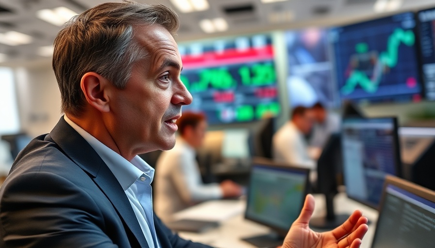 News commentator discussing finance in a TV segment.