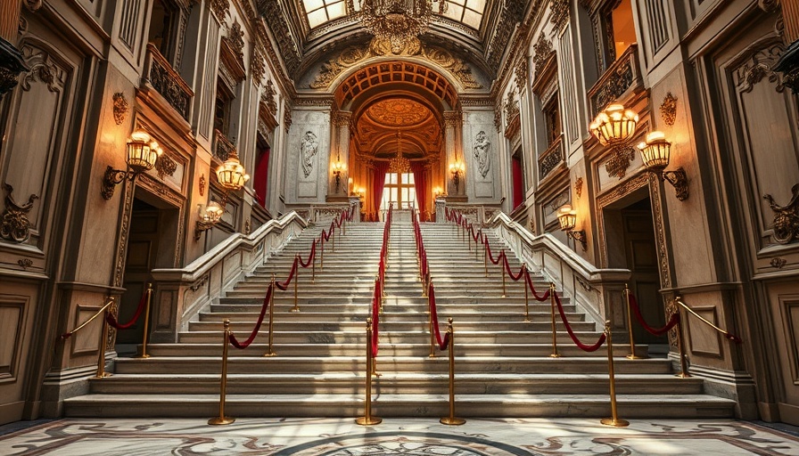 Marble staircase in a grand hall, symbolizing legal proceedings.