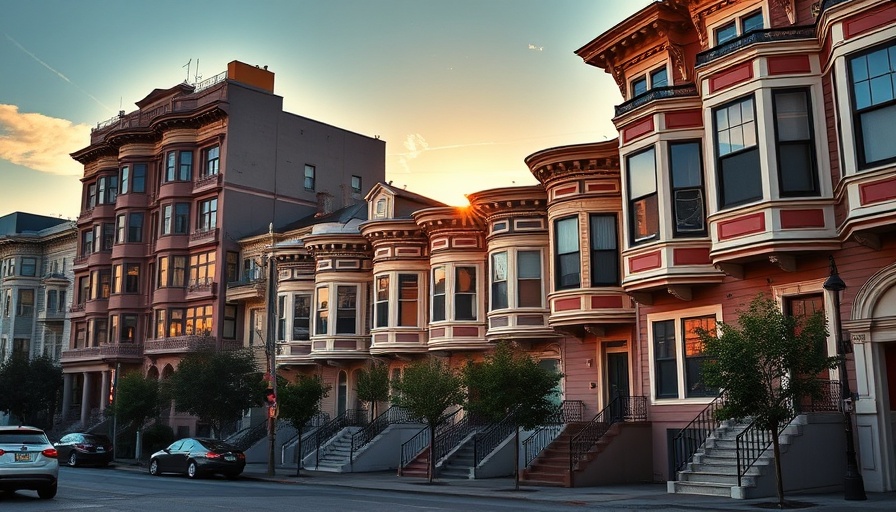 San Francisco housing market: historic homes and modern apartments.