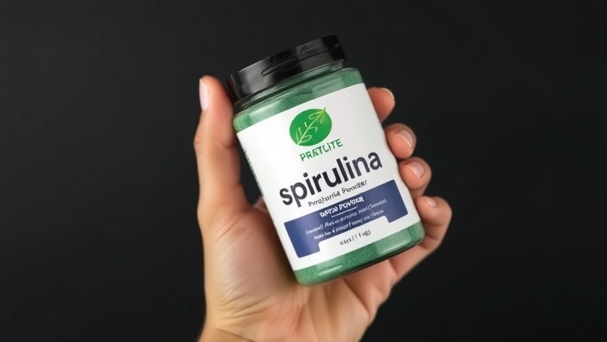 Close-up of spirulina powder for detox benefits, vibrant green against dark background.