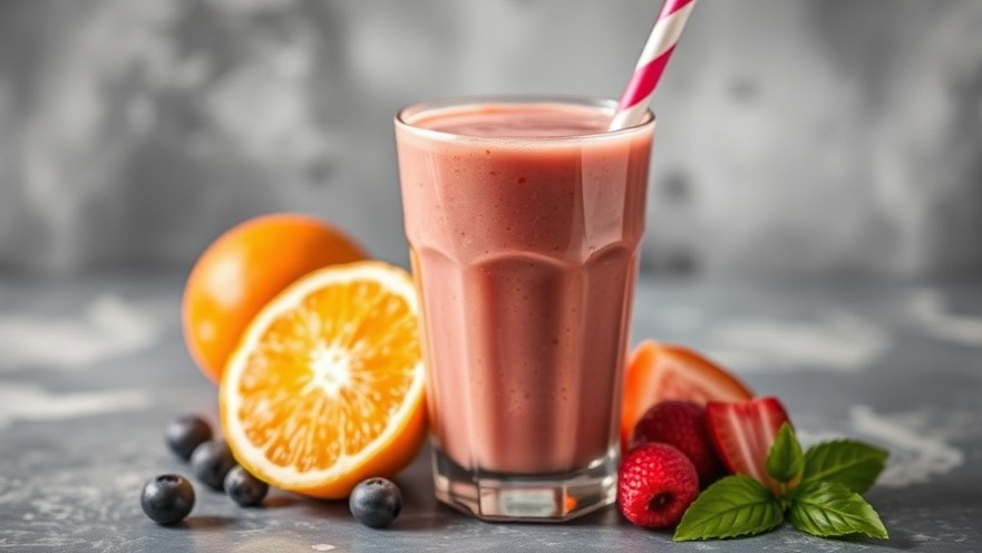 Fresh juice smoothie showcasing seasonal fruits, highlighting juicing benefits.