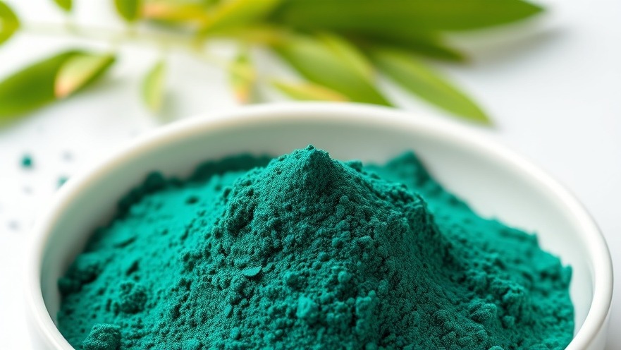 Close-up of vibrant spirulina powder in a bowl, showcasing its nutrient dense food properties.