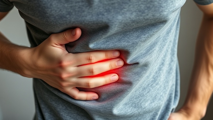 Man practicing gas relief techniques for digestive wellness and comfort.