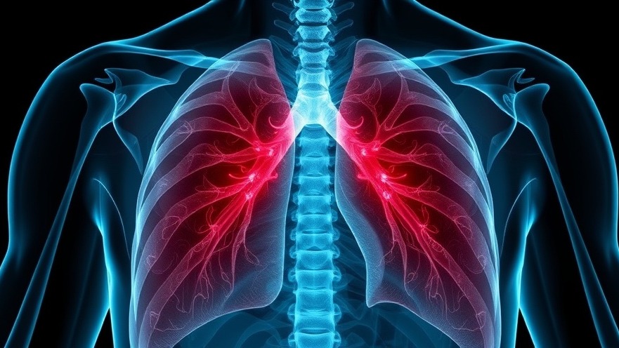 Photorealistic chest x-ray illustrating lung health recovery and viral lung damage treatment.