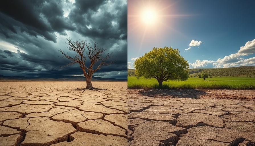 Human Exposome Project illustration with contrasting landscapes.