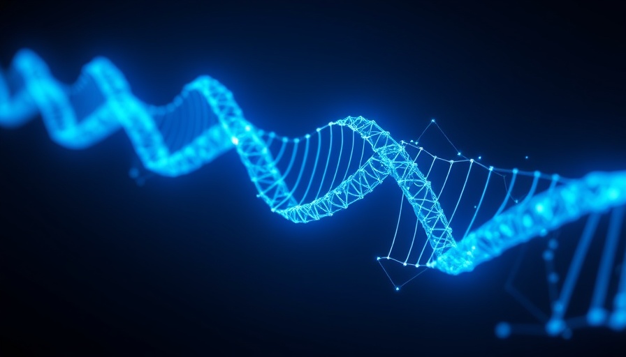 Digital glowing X chromosome with blue network for cognition.