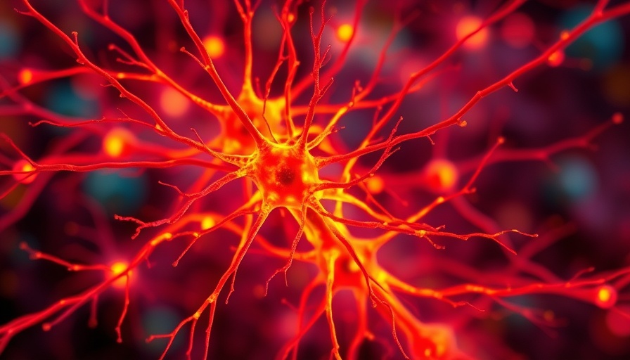 Vivid neurons for neuronal grafts in Parkinson's treatment image.