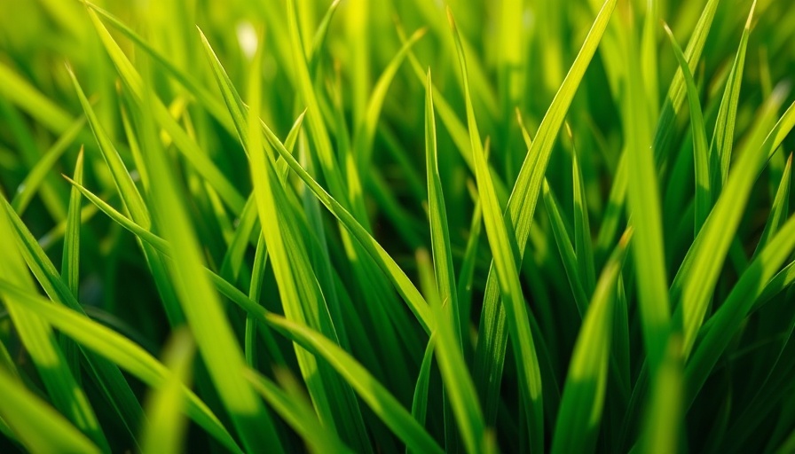 Instruct yourself in joy with close-up green grass blades.