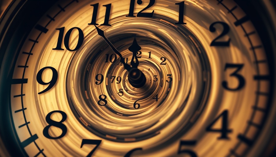 Abstract clock illustrating understanding memory and its impact on the present.