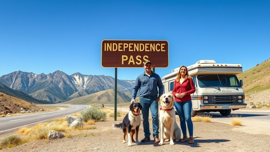 Couple with dogs at pet-friendly destinations, enjoying Independence Pass.