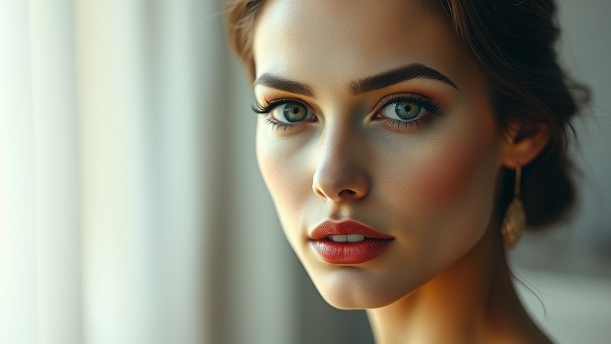 Elegant woman showcasing subtle matte lipstick, embodying spring makeup trends.