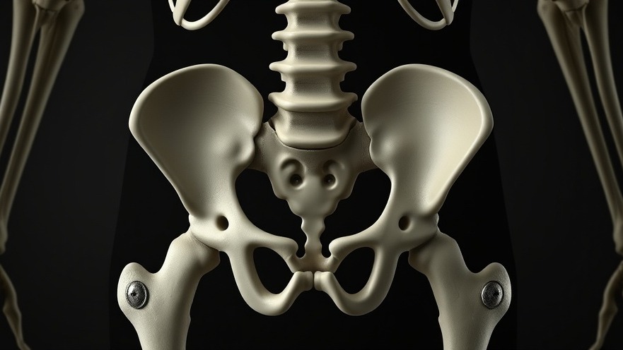 Illustration of pelvis highlighting pelvic floor health benefits and simple pelvic exercises.