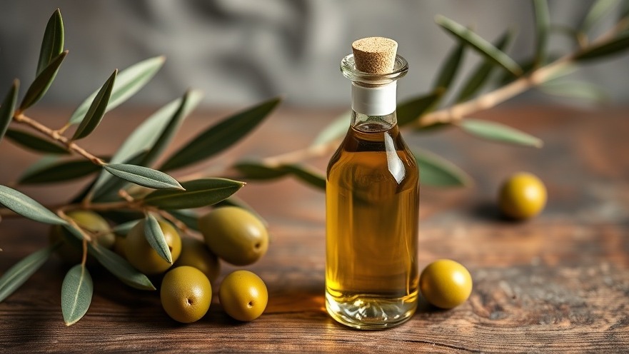 Extra virgin olive oil rich in antioxidants for metabolism boost and joint health.