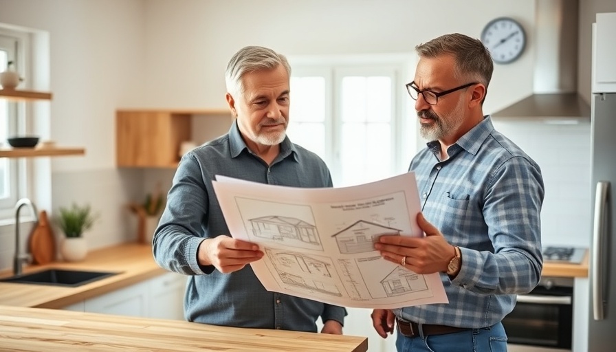 Couple planning kitchen remodel in modern setting.