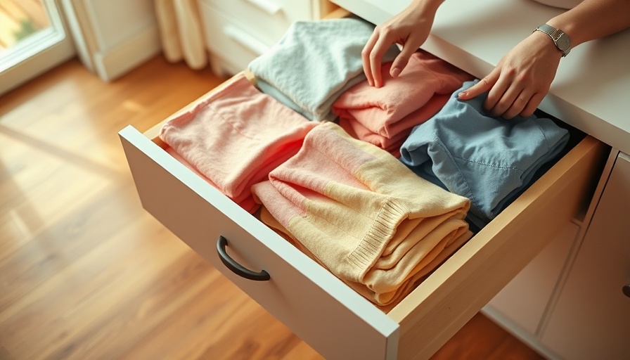 Organized drawer for spring cleaning tips.