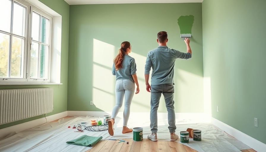 Couple painting room green, quick home upgrades to optimize your space.