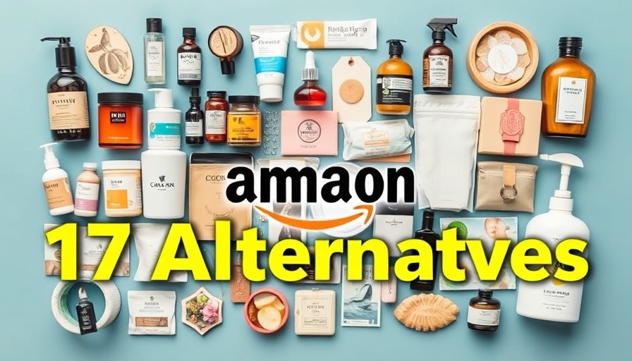Diverse products collage showcasing alternatives to Amazon and Target.