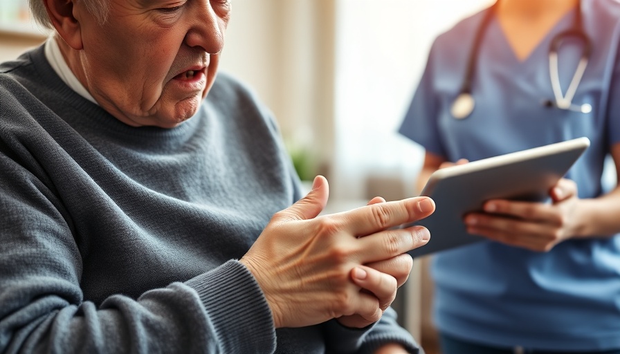 Cold weather effects on arthritis: elderly person and nurse indoors