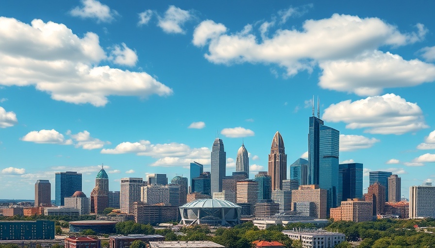 Aerial view of downtown Charlotte highlighting the skyline and Bank of America Stadium, representing the Charlotte housing market.