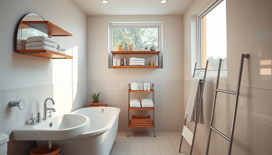 Well-organized bathroom in a 150 square foot remodel with modern fixtures.
