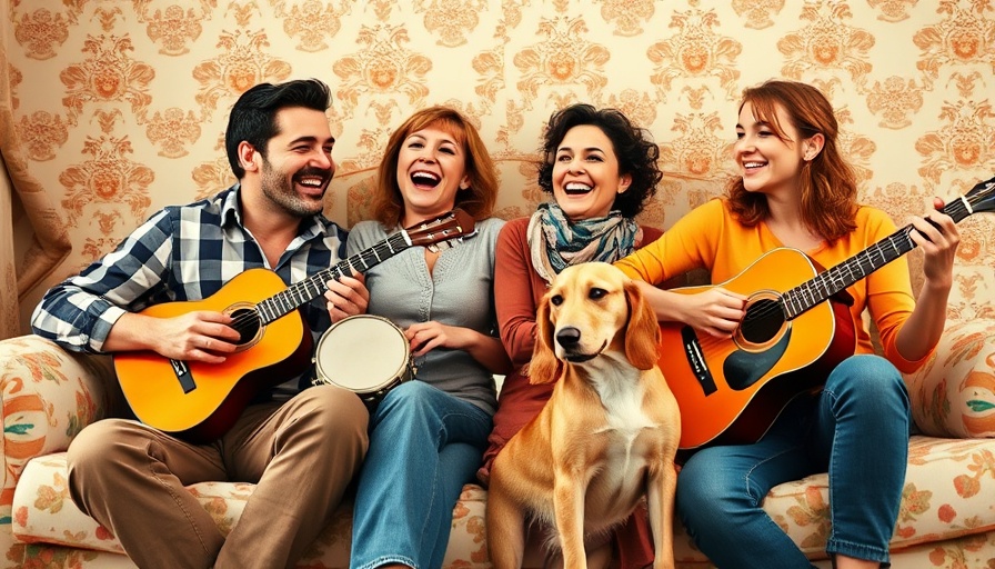 Family enjoying Pattern Drenching with Spoonflower decor.