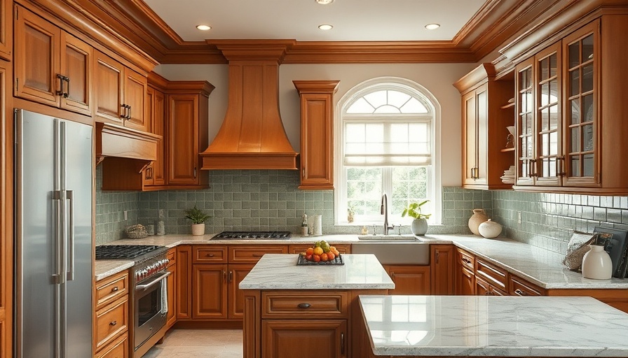 Elegant kitchen design showcasing modern appliances and classic decor.