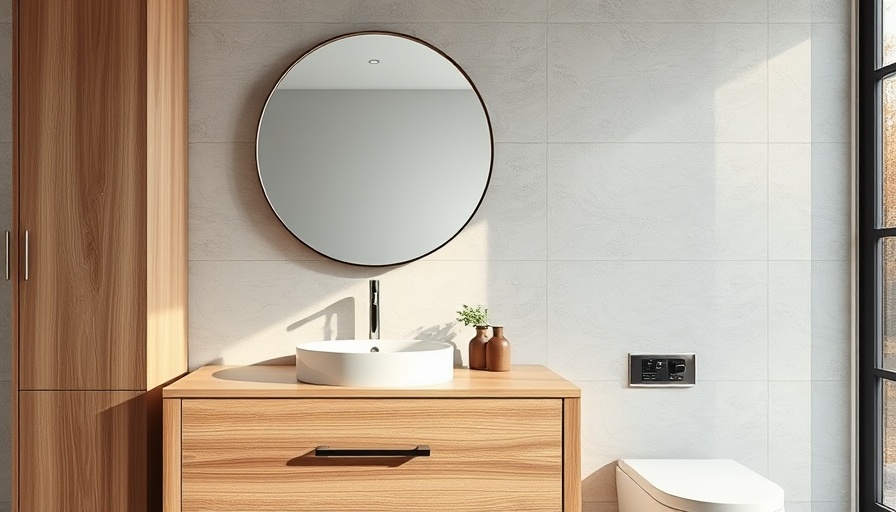 Elegant custom sauna bathroom design with wooden vanity.