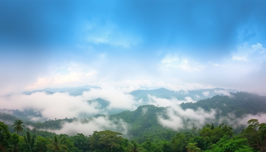 Aerial view of Indonesia rainforest affected by deforestation for bioethanol fuel.