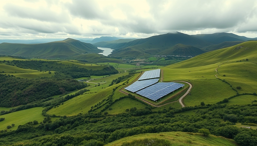 Expansive landscape for solar panels in Scotland