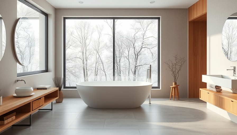 Spacious neutral bathroom with large tub for bathroom renovation ideas.