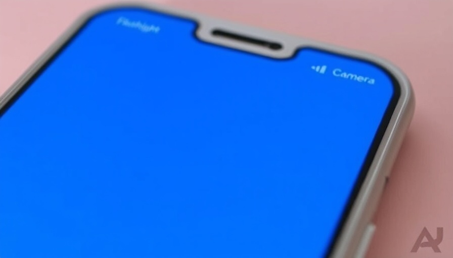 Illustration of line at the bottom of your phone screen