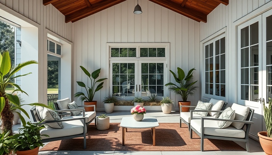 Popular outdoor spaces: modern patio with elegant furniture.