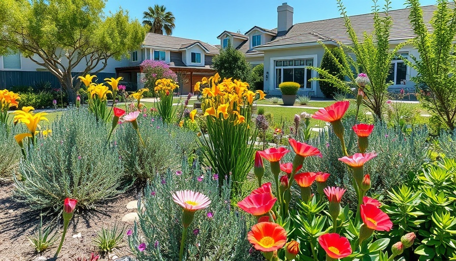 Resilient garden California with native drought-tolerant plants.
