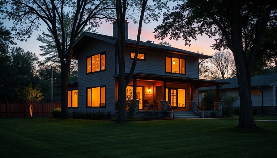 Modern house at twilight, ideal times to hire a builder.