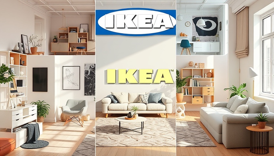 IKEA STOCKHOLM collection highlights in a modern style collage.