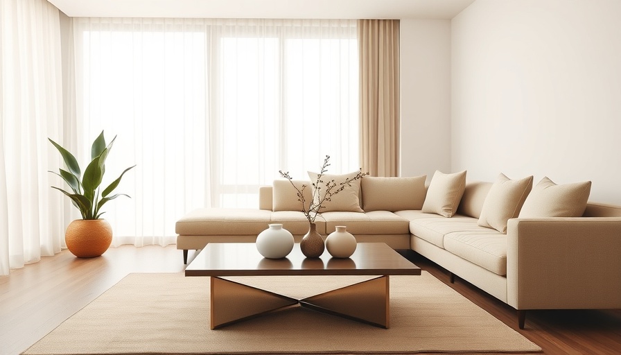 Modern living room decor showcases how to decorate a coffee table.
