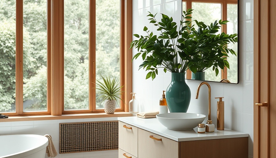 Elegant bathroom with modern decor, save on home furnishings