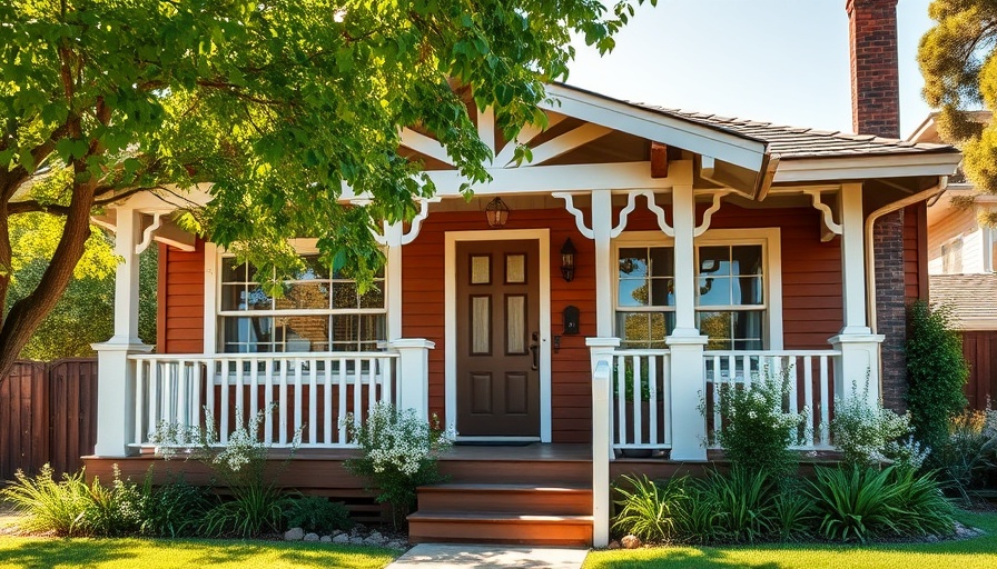 Charming California home with wooden exterior and porch.