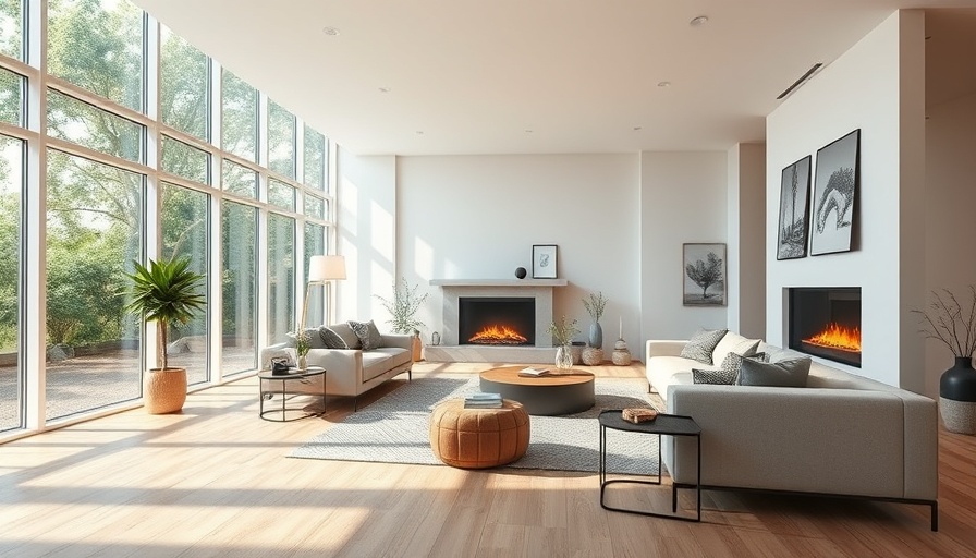 Modern living room showcasing 2025 flooring trends.