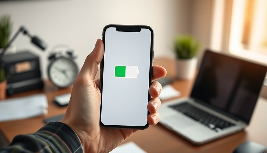 Phone showing low battery icon, indicating charging problem.