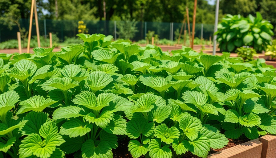 Vibrant raised bed vegetables thriving in lush garden.