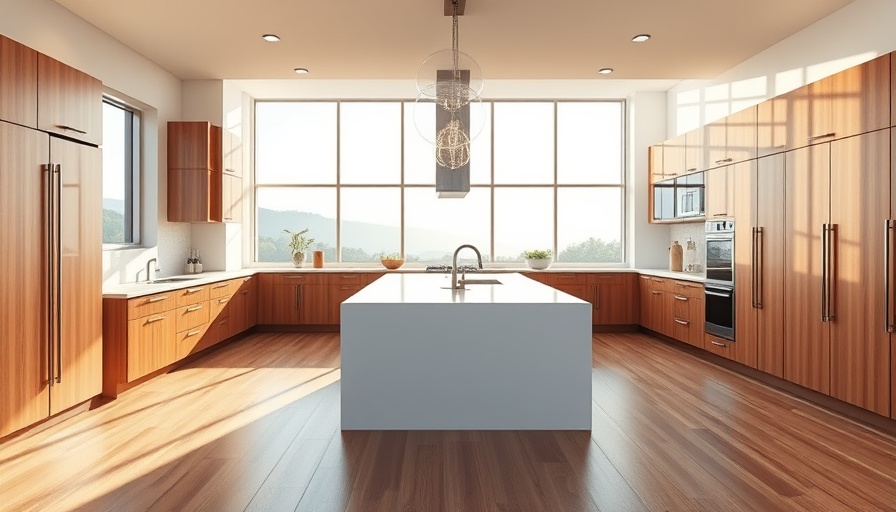 Spacious kitchen designed for entertaining with modern decor.