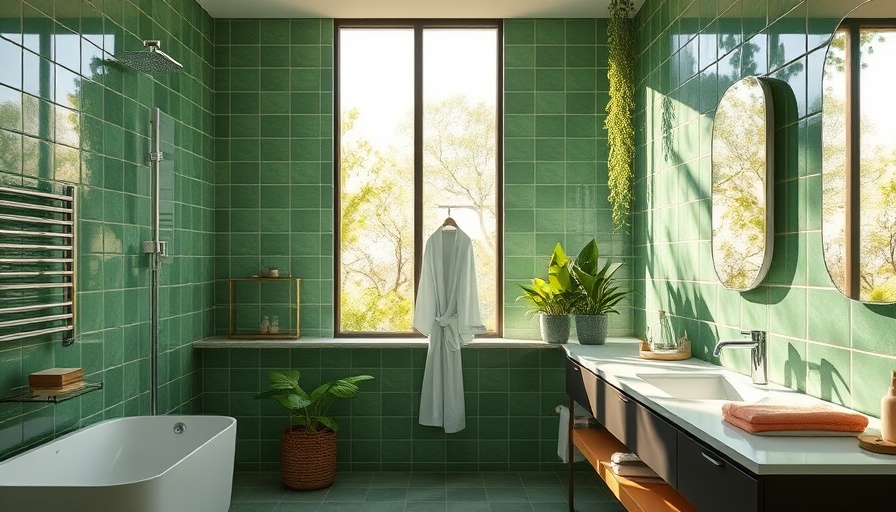 Modern bathroom design with key measurements elements.