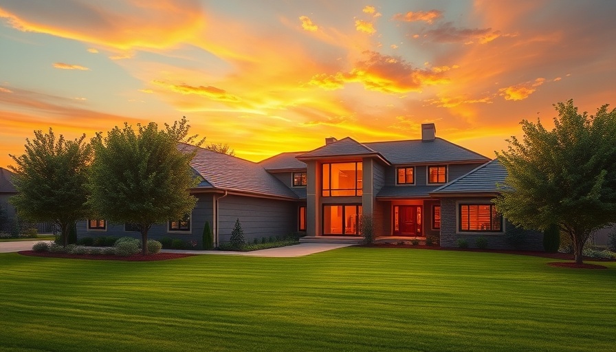 Custom homes Lake Minnetonka, modern exterior at sunset.