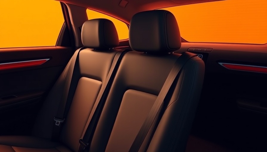 Volvo Smart Seatbelt System showcased on a minimal orange background.